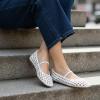 image:imageCUSHIONAIRE Weavy Squared Toe Woven Ballet Flats Shoes for Women with Memory Foam  Comfortable Mary Jane Flats for Women with Breathable Mesh Design  Wide Widths AvailableWhite