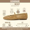 image:imageCUSHIONAIRE Weavy Squared Toe Woven Ballet Flats Shoes for Women with Memory Foam  Comfortable Mary Jane Flats for Women with Breathable Mesh Design  Wide Widths AvailableBeige Woven
