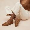 image:imageCUSHIONAIRE Weavy Squared Toe Woven Ballet Flats Shoes for Women with Memory Foam  Comfortable Mary Jane Flats for Women with Breathable Mesh Design  Wide Widths AvailableCognac Woven