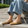 image:imageCUSHIONAIRE Weavy Squared Toe Woven Ballet Flats Shoes for Women with Memory Foam  Comfortable Mary Jane Flats for Women with Breathable Mesh Design  Wide Widths AvailableBeige Woven
