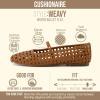 image:imageCUSHIONAIRE Weavy Squared Toe Woven Ballet Flats Shoes for Women with Memory Foam  Comfortable Mary Jane Flats for Women with Breathable Mesh Design  Wide Widths AvailableCognac Woven