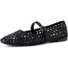 image:imageCUSHIONAIRE Weston Hand Woven Mary Jane Flats for Women Comfortable Dressy Ballet Flats with Braided Adjustable Buckle and Memory Foam CushioningBlack Woven