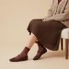 image:imageCUSHIONAIRE Weston Hand Woven Mary Jane Flats for Women Comfortable Dressy Ballet Flats with Braided Adjustable Buckle and Memory Foam CushioningBurgundy
