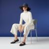 image:imageCUSHIONAIRE Weston Hand Woven Mary Jane Flats for Women Comfortable Dressy Ballet Flats with Braided Adjustable Buckle and Memory Foam CushioningNavy Woven