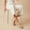 image:imageCUSHIONAIRE Weston Hand Woven Mary Jane Flats for Women Comfortable Dressy Ballet Flats with Braided Adjustable Buckle and Memory Foam CushioningWheat Woven