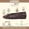 image:imageCUSHIONAIRE Witty Hand Woven Ballet Flats for Women Comfortable Pointed Toe Flat Shoes with Bow Detail and Memory FoamBrown