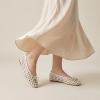 image:imageCUSHIONAIRE Witty Hand Woven Ballet Flats for Women Comfortable Pointed Toe Flat Shoes with Bow Detail and Memory FoamIvory