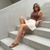 image:imageCUSHIONAIRE Womens Gloss Lucite Wedge Heel Mule Sandals Memory Foam Wide Widths AvailableBrown
