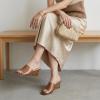 image:imageCUSHIONAIRE Womens Gloss Lucite Wedge Heel Mule Sandals Memory Foam Wide Widths AvailableBrown