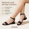 image:imageCUSHIONAIRE Womens Nila one band low block heel sandal Wide Widths AvailableBlack