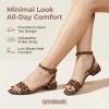 image:imageCUSHIONAIRE Womens Nila one band low block heel sandal Wide Widths AvailableLeopard