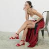image:imageCUSHIONAIRE Womens Nila one band low block heel sandal Wide Widths AvailableRed