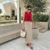 image:imageCUSHIONAIRE Womens Nila one band low block heel sandal Wide Widths AvailableRed