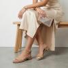image:imageCUSHIONAIRE Womens Nila one band low block heel sandal Wide Widths AvailableTaupe
