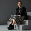 image:imageDunes Womens Zoey Wedge Bootie Soft Vegan Suede Easy SlipOn Design Memory Foam Wide Widths AvailableBlack