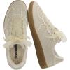 image:imageCUSHIONAIRE Belinda Womens Lace Detail Casual Sneakers  Elegant Ribbon LaceUp Shoes with Memory FoamIvory Vegan Suede