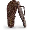 image:imageCUSHIONAIRE Cruise Lightweight Womens Flip Flops Comfortable Beach Sandals for Women with Cushioned Footbed amp Flexible Slip On DesignLeopard Smooth