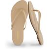 image:imageCUSHIONAIRE Cruise Lightweight Womens Flip Flops Comfortable Beach Sandals for Women with Cushioned Footbed amp Flexible Slip On DesignNude Smooth