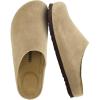 image:imageCUSHIONAIRE Heath Genuine Suede Leather Mens Clogs with Memory Foam Comfort Easy Slip On Slides for MenTaupe