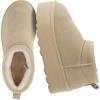 image:imageCUSHIONAIRE Hippy Womens Platform Ankle Boots  Genuine Suede Faux Fur Lining Cozy Winter SlipOn Design Comfortable Footwear with Wide Widths AvailableSand