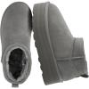 image:imageCUSHIONAIRE Hippy Womens Platform Ankle Boots  Genuine Suede Faux Fur Lining Cozy Winter SlipOn Design Comfortable Footwear with Wide Widths AvailableGrey