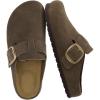image:imageCUSHIONAIRE Rusty Genuine Leather Clogs for Women Comfortable Slip On Womens Shoes with Adjustable Buckle and Soft Memory FoamDasr Taupe