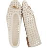 image:imageCUSHIONAIRE Witty Hand Woven Ballet Flats for Women Comfortable Pointed Toe Flat Shoes with Bow Detail and Memory FoamIvory