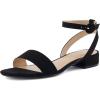 image:imageCUSHIONAIRE Womens Nila one band low block heel sandal Wide Widths AvailableBlack