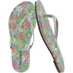 image:imageCUSHIONAIRE Cruise Lightweight Womens Flip Flops Comfortable Beach Sandals for Women with Cushioned Footbed amp Flexible Slip On DesignRed