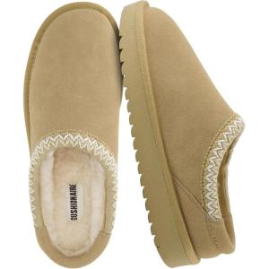 image:imageCUSHIONAIRE Keto Womens Slippers SlipOn Suede Mule Slipper  Cozy amp Stylish Memory Foam amp Faux Fur Lining Wide Widths AvailableBiscuit