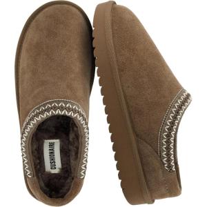 image:imageCUSHIONAIRE Keto Womens Slippers SlipOn Suede Mule Slipper  Cozy amp Stylish Memory Foam amp Faux Fur Lining Wide Widths AvailableBrown
