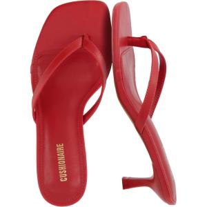 image:imageCUSHIONAIRE Miami Kitten Heels for Women  Dressy Heeled Thong Womens SandalsRuby