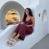 image:imageCUSHIONAIRE Guru Platform Sandals Women Footwear  Comfortable Genuine Leather Footbed Studded Chunky Slide Summer Sandals for WomenSuede Off White