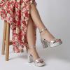 image:imageCUSHIONAIRE Womens Cherry platform dress sandal Memory Foam and Wide Widths AvailableSilver