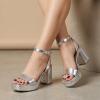 image:imageCUSHIONAIRE Womens Cherry platform dress sandal Memory Foam and Wide Widths AvailableSilver