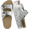 image:imageCUSHIONAIRE Guru Platform Sandals Women Footwear  Comfortable Genuine Leather Footbed Studded Chunky Slide Summer Sandals for WomenSilver