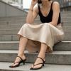 image:imageCUSHIONAIRE Madrid Kitten Heel Square Toe Womens Sandals  Comfortable Dressy Strappy Heels Sandals for Women Wide Widths AvailableBlack