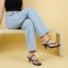 image:imageCUSHIONAIRE Madrid Kitten Heel Square Toe Womens Sandals  Comfortable Dressy Strappy Heels Sandals for Women Wide Widths AvailableBlack