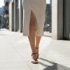 image:imageCUSHIONAIRE Madrid Kitten Heel Square Toe Womens Sandals  Comfortable Dressy Strappy Heels Sandals for Women Wide Widths AvailableBurgundy