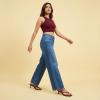 image:imageCUSHIONAIRE Madrid Kitten Heel Square Toe Womens Sandals  Comfortable Dressy Strappy Heels Sandals for Women Wide Widths AvailableBurgundy