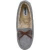 image:imageCushionaire Womens Sabina Moccasin Slipper Memory FoamGrey Wool