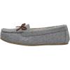 image:imageCushionaire Womens Sabina Moccasin Slipper Memory FoamGrey Wool
