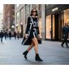 image:imageCUSHIONAIRE Neely Sock Booties for Women Stretch Knit Block Heel Womens Boots with Memory Foam for AllDay Comfort and StyleBlack