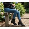 image:imageCUSHIONAIRE Neely Sock Booties for Women Stretch Knit Block Heel Womens Boots with Memory Foam for AllDay Comfort and StyleBlack