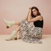 image:imageCUSHIONAIRE Neely Sock Booties for Women Stretch Knit Block Heel Womens Boots with Memory Foam for AllDay Comfort and StyleIvory