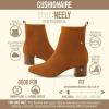image:imageCUSHIONAIRE Neely Sock Booties for Women Stretch Knit Block Heel Womens Boots with Memory Foam for AllDay Comfort and StyleTan