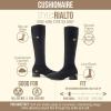 image:imageCUSHIONAIRE Rialto Womens KneeHigh Stretch Boot  SlipOn Tall Shaft Boot with Memory Foam amp Low Block HeelKnit Black