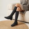 image:imageCUSHIONAIRE Rialto Womens KneeHigh Stretch Boot  SlipOn Tall Shaft Boot with Memory Foam amp Low Block HeelKnit Gray