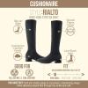image:imageCUSHIONAIRE Rialto Womens KneeHigh Stretch Boot  SlipOn Tall Shaft Boot with Memory Foam amp Low Block HeelKnit Gray