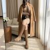 image:imageCUSHIONAIRE Rialto Womens KneeHigh Stretch Boot  SlipOn Tall Shaft Boot with Memory Foam amp Low Block HeelKnit Taupe